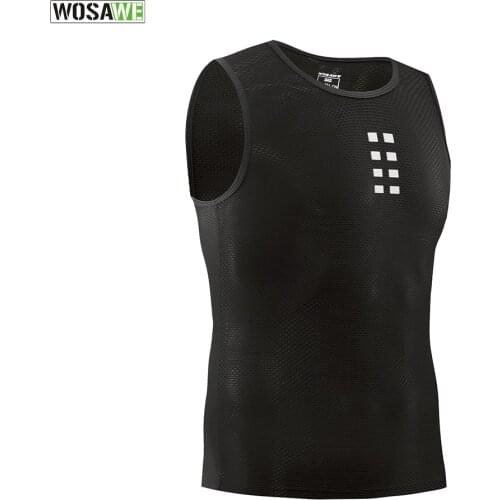Ultra-thin Cycling Vest Base Layer Sleeveless Underwear Bike Mesh Breathable Shirts Compression Sports Bicycle Jerseys