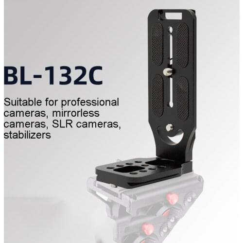 Universal Camera L Bracket Quick Release L Plate 1/4 Inch Screw Swiss Vertical Video Compatible for Nikon Canon Sony Fuji