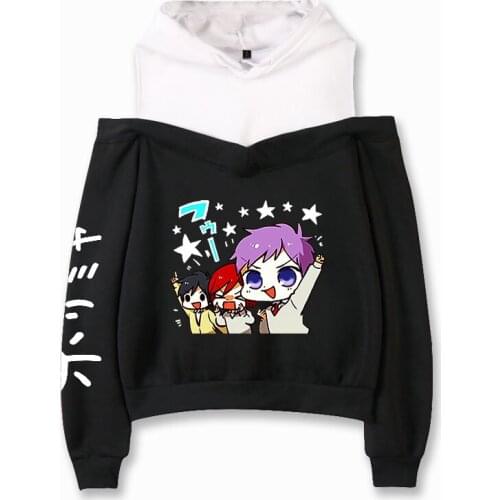 Anime Horimiya Miyamura Hoodies Sweatshirts Women leisure Sleeve Off-Shoulder Fashion Exclusive Women autumn Hoodies plus size