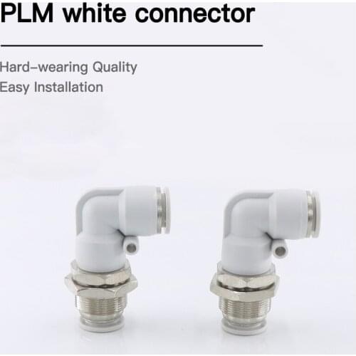 1 PCS Pneumatic quick-release trachea quick connector metric thread straight through PLM14 16 2mm 3mm 4mm 6mm