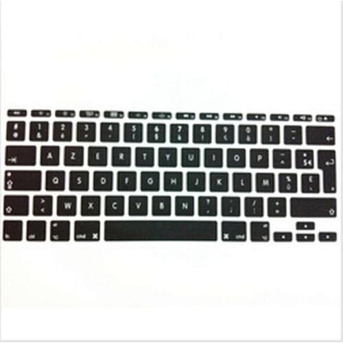 100pcs) French UK/EU Silicone Soft Color Keyboard Cover Skin Protector Sticker Protective Film for MacBook Air 11" 11.6 Inch