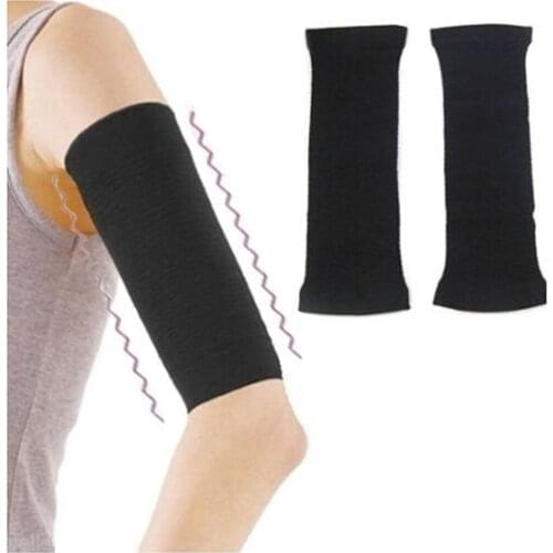 2 Pairs Women Calories Off Slim Slimming Arm Shaper Belt Wrap Massager Control Weight Lose Fat Buster Trimmer Belt Shapewear