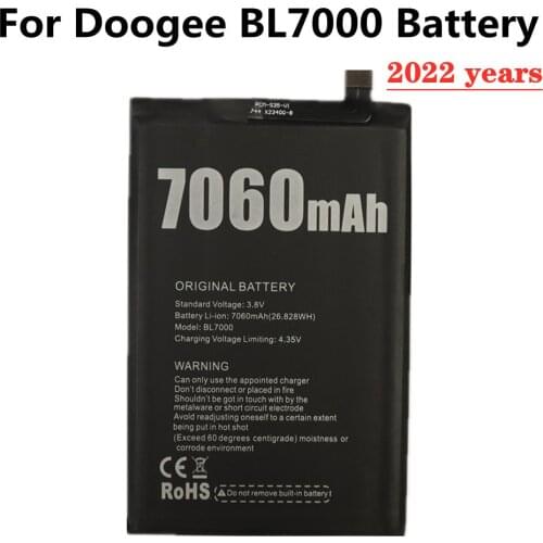 100% NEW 7060mAh BL 7000 Battery For Doogee BL7000 High Quality SmartPhone Bateria