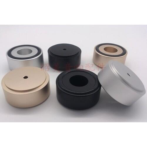 4pcs 49*22mm HIFI Audio Amp Speaker Feet Spikes PC Machine Mats Pads Amplifier Aluminum Feet B Style