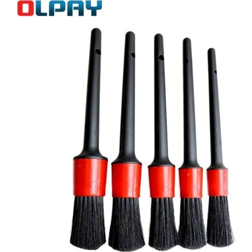 5pcs Car Detailing Brush Auto Cleaning Car Cleaning Detailing Set Dashboard Air Outlet Clean Brush Tools Car Wash Accessories