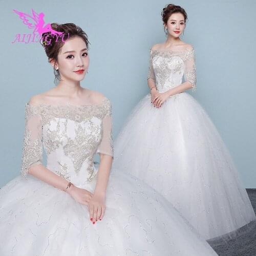 AIJINGYU Dress Bridal Woman Luxury Vintage Cheap Made In China Plus Size Gown 2021 Wedding Websites