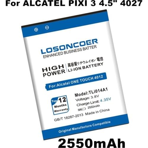 CAB31P0000C1 TLi014A1 For Alcatel Pixi 3 4.5" 4027 4027A 4027D 4027X 4010 4010D 4012 4030 5020 5020D 4030D 4030A Battery