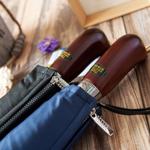 Business man 1.25 meters big double layer umbrella waterproof umbrella fabric full-automatic three folding umbrella women