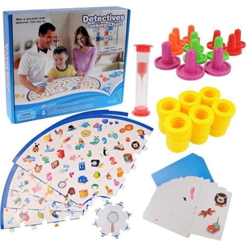 Baby Montessori Puzzle Education Game Kid Detectives Memory Brain Training Toys for Children 3 4 5 6 7 Years Old