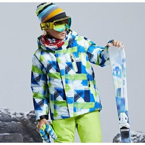 -30 degrees winter Children ski jacket boy girl kids skiing snowsuit Waterproof outdoor sports jacket clothes teen 12 14 parka