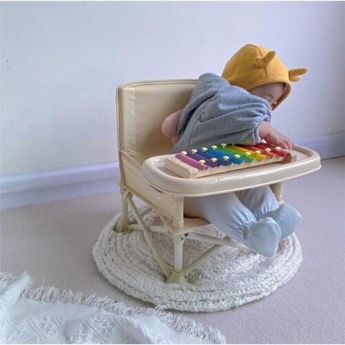 Korean - style Children Folding Chair Baby Dining Table Portable Outdoor Folding Chair Multifunctional Baby Dining Chair