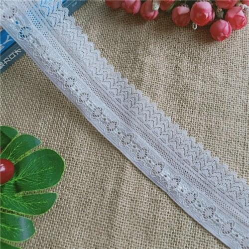 Elastic Lace Accessories Handmade DIY S1500 3.5cm Wide Color Ladies Underwear Clothing Fabric Decoration Knitted