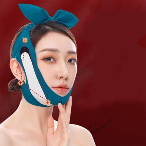 Elastic Face Slimming Bandage Bowknot V Line Face Shaper Women Chin Cheek Lift Up Belt Facial Anti Wrinkle Strap Face Care Tools
