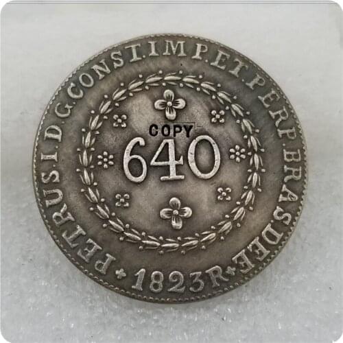 1823 Brazil 640 Reis COIN COPY
