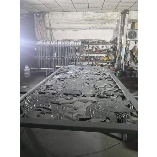 Hench Ral Wrought Iron Gate Solid Steel Hand Forged Art Gates Width 7m x 4.5m High D9