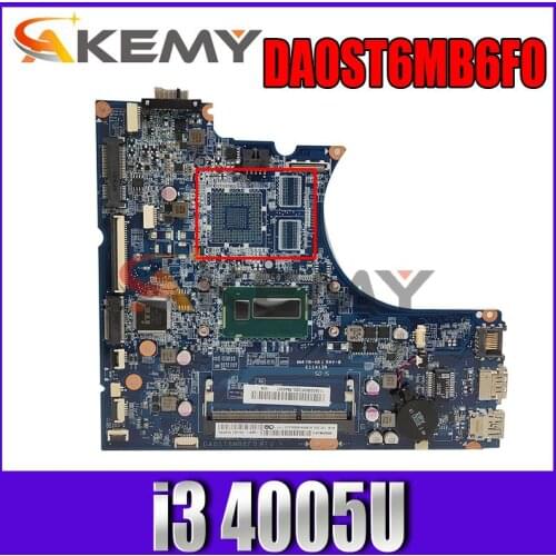 For Lenovo IdeaPad Flex 14 Flex-14 laptop motherboard DA0ST6MB6F0 motherboard with CPU i3 4005U 100% test work