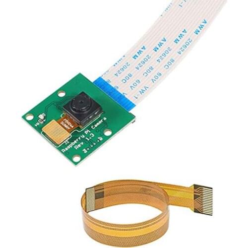5MP 1080p OV5647 Camera Module Sensor For Raspberry Pi 4 3 2 Model B B+ A+ with 16cm Pi Zero Ribbon Cable + 15 Pin FPC Cable