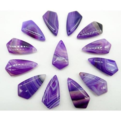 Natural stone Turquoises Quartz Crystal Opal lapis Water droplets pendants for diy Jewelry making necklace Accessories10pcs Q2