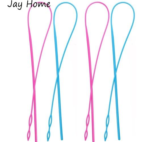 2/1Pcs Plastic Flexible Drawstring Threader Easy Threader Drawstring Replacement Tools Elastic Band Rope Sewing Accessories