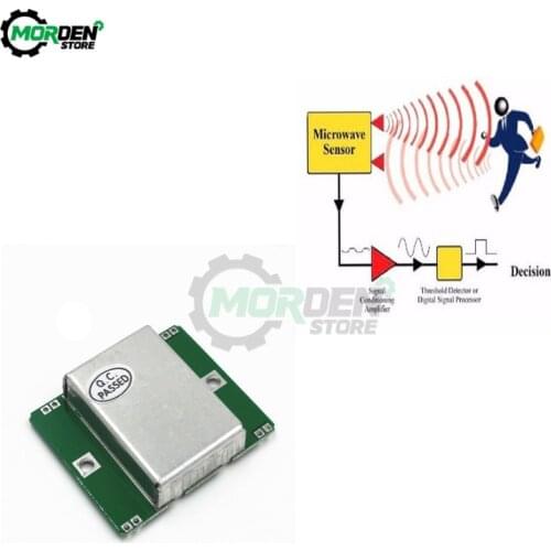 New HB100 Microwave Doppler Radar Wireless Module Motion Sensor HB100 Microwave Motion Sensor Dropship