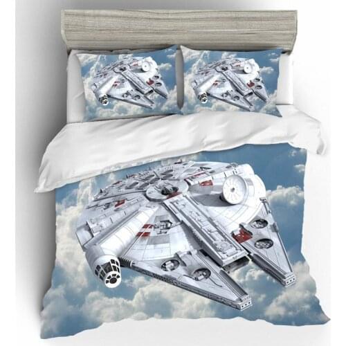 New Luxury Anime 3D Bedding Set Star Wars Modern Duvet Cover Set King Queen Full Twin Bed Brief Bed
