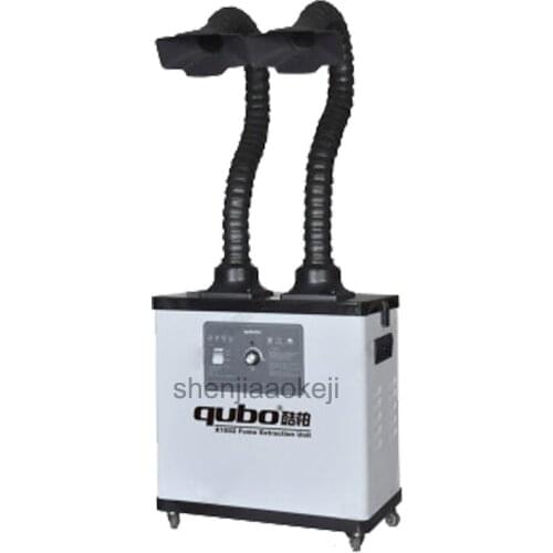 Air Cleaner Filter Soldering Smoke Cleaner Smoke and dust purifier two heads Smoke purifier Fume Extractor 220v/110v 200w 1pc