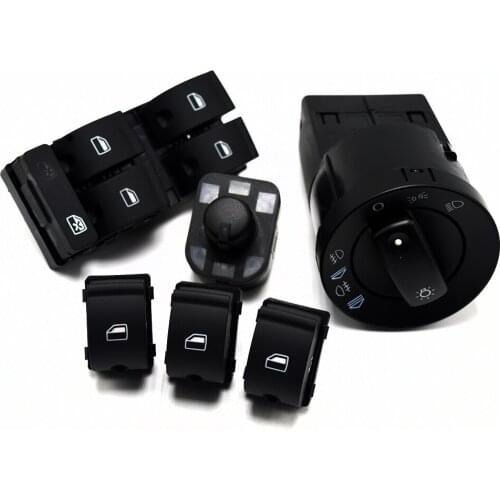 6Pcs New Window Switch Headlight switch mirror switch For AUDI A4 S4 B6 B7 RS4 SEAT Exeo 8E0 959 851 8E0941531 8E0959565A