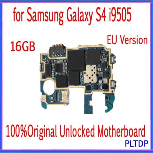 Full unlocked For Samsung Galaxy S4 i9505 Motherboard 16GB Original i9505 Mainboard with Full Chips IMEI Logic board,EU Version