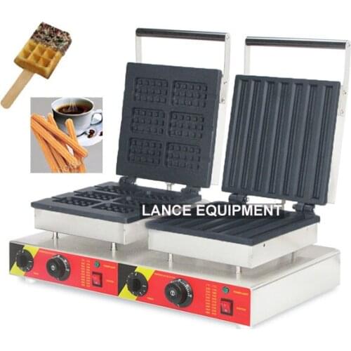 Commercial 110v/220v non-stick waffle stick maker and baked churros maker machine