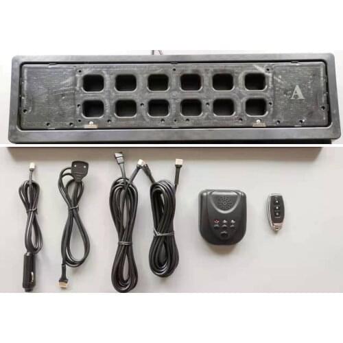 Single plate European size electronic license plate frame only one plate in a set