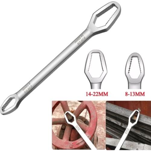 Universal Torx Wrench Double-head Wrench Ratchet Spanner For Bicycle Motorcycle Car Repair Tool Adjustable8-22mm Ratchet Spanner