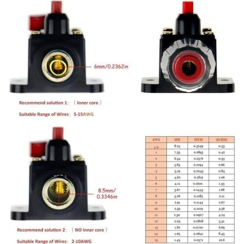 20A 30A 40A 50A 60A 80A 100A 12V Car Truck Audio Amplifier Circuit Breaker Fuse Holder AGU Style Stereo Amplifier