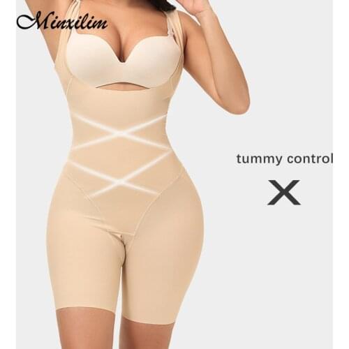 Slimming Bodysuit Vest Underbust Corsets Slim Belly Butt lifter Tummy control Body Shaper Open Crotch Push Up Underwear Seamless