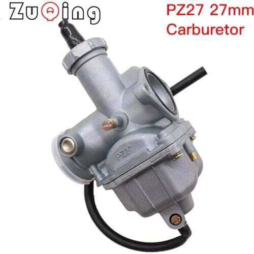 High Quality PZ27 27mm Carburetor for 125cc 150cc 200cc 250cc 300cc ATV Quad Go Kart PZ27 Motorcycle Hand Choke/Cable Choke