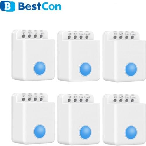 1/2/3/4/6 PCS BroadLink Bestcon MCB1 DIY Wifi Switch Wireless Smart Home Automation Relay Module Controller for Google Home