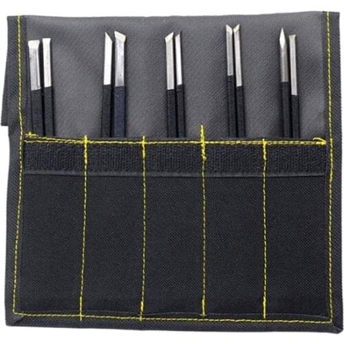 10Pcs High-carbon Chisel Stone Carving Woodworkers Tools Wood Carving Knife Carpentry Engraving Pen Hand Cutters Carving Tool