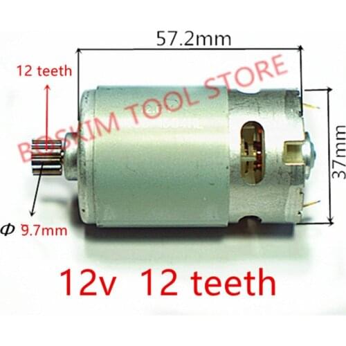 12 Teeth Motor 12V For BOSCH GSR12V GSR12-2 GSB12VE-2 GDR12V Motor Cordless Drill