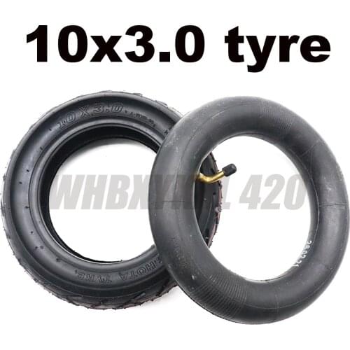 255x80 Inner and Outer Tires for Electric Scooters Zero 10x Dualtron KuGoo M4 Upgrade 10 Inch 10x 3.0 80 / 65-6 Off Road Tires