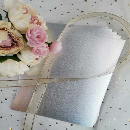 5PCS/bag of Metallic With Texture Silver Cardstock Paper Card A4 250gsm DIY Scrapbooking paper pack craft Background pad