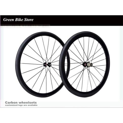 700c carbon road wheelset front 38mm rear 50mm bicycle wheels with quickly release