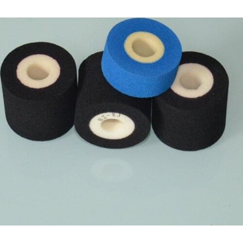 Black Diameter 36mm Height 40mm date printing machine hot inkcoding roller for continuous band sealer