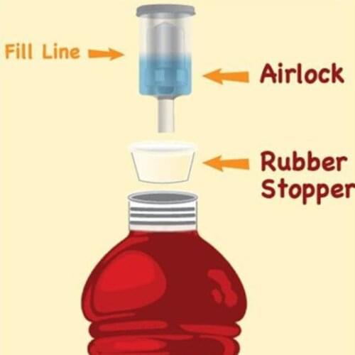 Homebrew Beer Cylinder Fermentor Air Lock One Way Exhaust Wine 1pc Valve Fermentation Making Check Sealed Water For Beer Y2C6