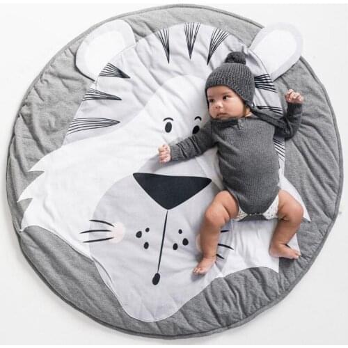 Baby Play Mat Animal Climbing Carpet Infant Crawling Blanket Round Mat Rug Toys Mat For Children Room Decor Tiger Mat Tent Mat