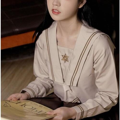 Japanese School Uniforms Set Korea Student Outfit Anime COS Sailor Suit Tops+tie+skirt+Socks JK Navy Style Students Clothes