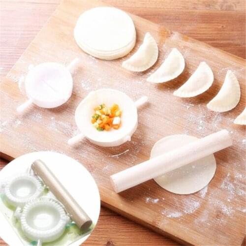 Easy Dumpling Molds DIY Dumplings Tool Chinese Food Jiaozi Maker Plastic Dough Press Dumpling Pie Ravioli Mould Cooking Pastry