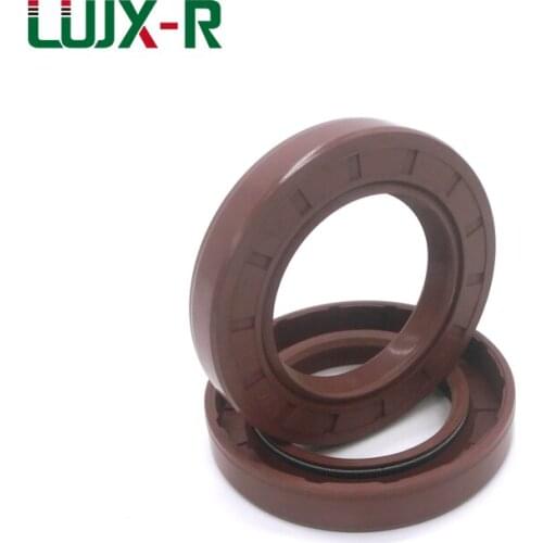 LUJX-R TC Skeleton Oil Seal Brown Fluorine Sealing Ring FKM Gasket 14x22x5/14x24x7/14x25x7-14.8x30x5mm Radial Shaft Seals