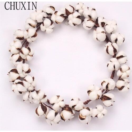 New Christmas Wreath Artificial Berry Cotton Fake Wreath Home Party Door Wall Decoration Window Display Photography props