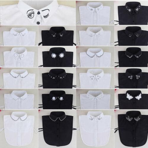 NEW Detachable Collar Bib Fake Collar for Decorate Women Ladies Shirt Blouse Sweater
