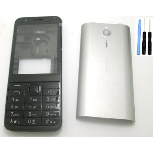 Full Body Housing Cover and Keypad For Nokia 230 230ds RM-1172 RM-1126 and Screwdriver Open Tools Kit