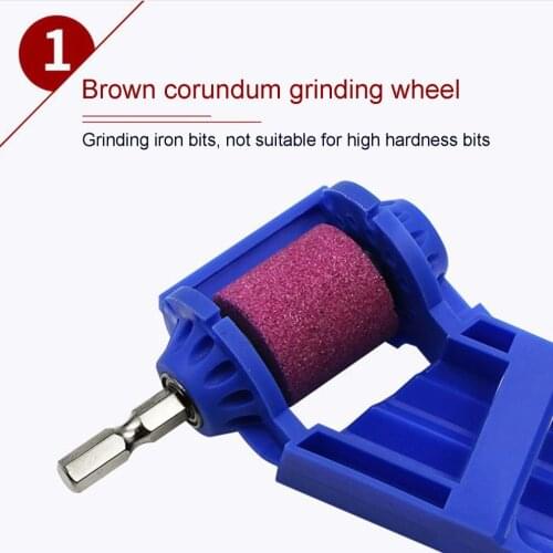 Portable Drill Grinder Bit Kit Sharpener Grinding Wheel Electric Knife Twist Drill Mini Angle Grinding Machine Power Tool